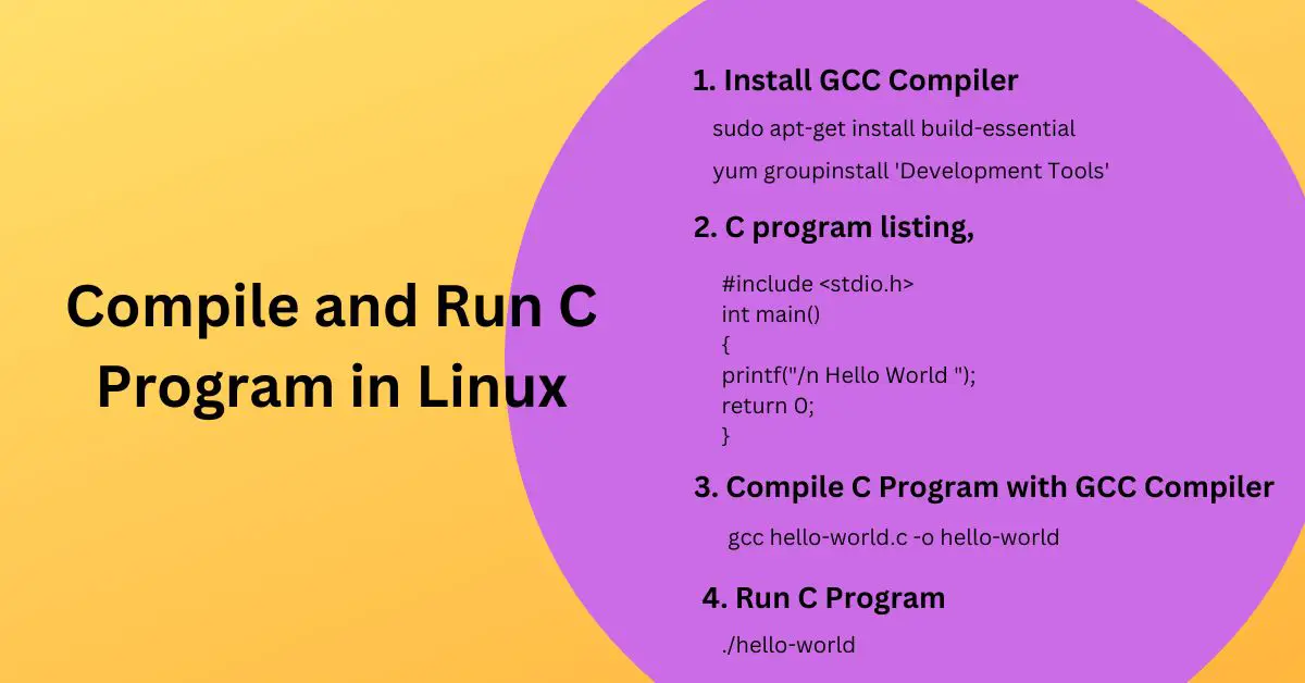 How To Compile And Run C Program In Linux ImagineLinux