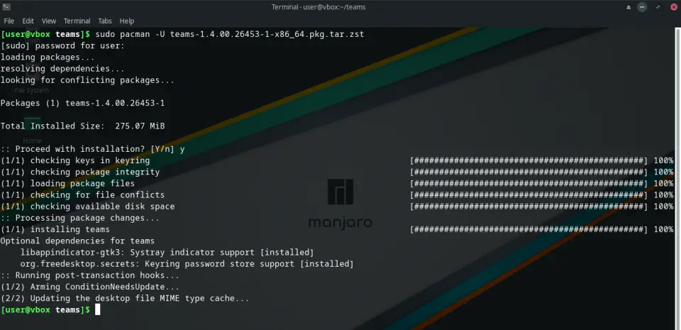 How to Install Microsoft Teams on Manjaro Linux - ImagineLinux