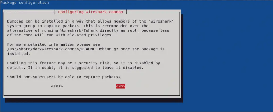 wireshark linux debian