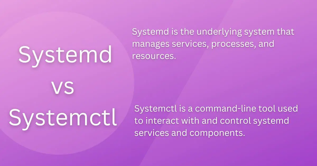 Understanding The Difference Between Systemd And The Systemctl Command 